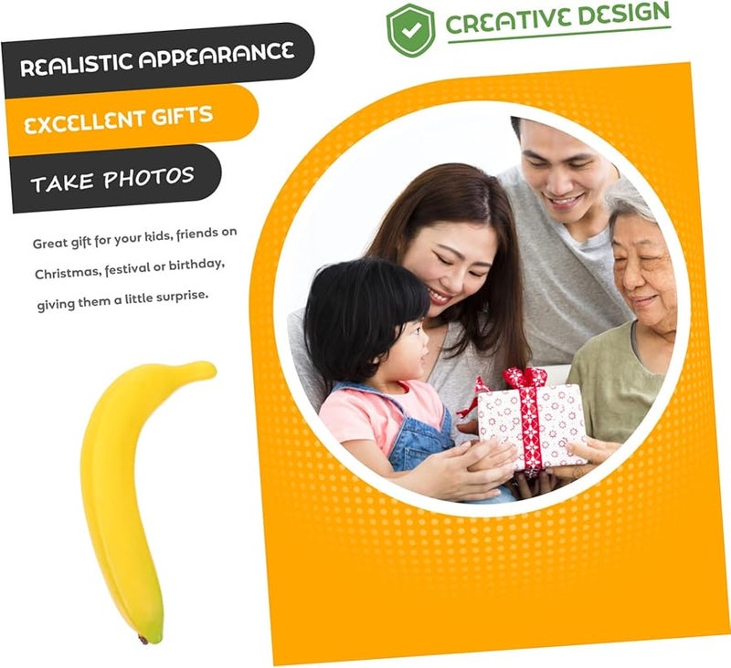 Lifelike Artificial Banana Decor 4Pcs Fake Fruit Props For Home Display - Image 5